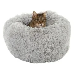 Cama Mochi Para Mascotas -Trixie Tienda De Ventas 105496 katzenbett mochi hellgrau fg 2 3