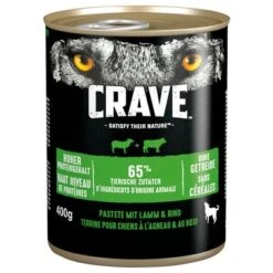 Crave Adult 6 X 400 G Para Perros -Trixie Tienda De Ventas 127998 pla crave pastete adult lammrind 400g 0