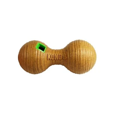 KONG Bamboo Feeder Dumbbell Juguete Rellenable Para Perros 1 KONG Bamboo Feeder Dumbbell Juguete Rellenable Para Perros