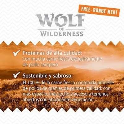 Wolf Of Wilderness Free Range 12 X 400 G - Pack Ahorro 4 Wolf Of Wilderness Free Range 12 X 400 G - Pack Ahorro - Imagen 4