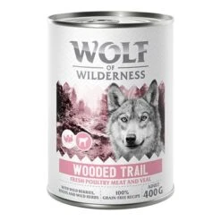 Wolf Of Wilderness Expedition 6 X 400 G -Trixie Tienda De Ventas 2309 wow poultry based wooded trail 400g front 1000x1000 8