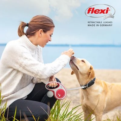 Correa Extensible Flexi New Comfort Roja Con Cinta De 8 M 6 Correa Extensible Flexi New Comfort Roja Con Cinta De 8 M - Imagen 6