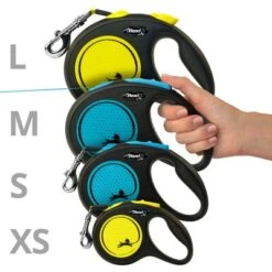 Correa Extensible Flexi New Neon Azul Con Cinta De 5 M -Trixie Tienda De Ventas 253696 flexi new neon gurt leine blau 5m hs 08 6