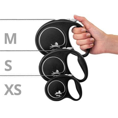 Correa Extensible Flexi Black Design Con Cordón De 5 M 7 Correa Extensible Flexi Black Design Con Cordón De 5 M - Imagen 7