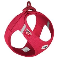 Arnés Curli Vest Clasp Air-Mesh Rojo Para Perros