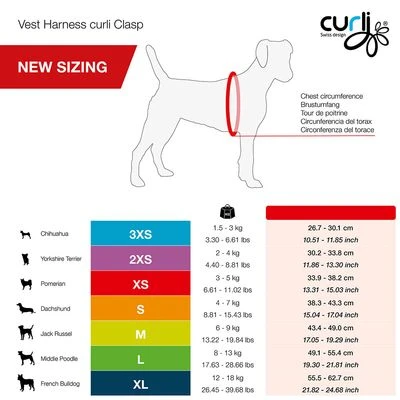 Arnés Curli Vest Clasp Air-Mesh Fucsia Para Perros - Imagen 5
