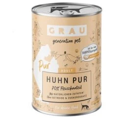GRAU Ave, Chirivía Y Brécol Comida Húmeda Para Perros -Trixie Tienda De Ventas 268397 pla grau hundefutter huhnm 400g hs 01 4