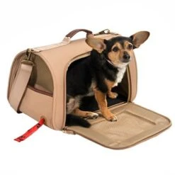 Bolso Con Bandolera TIAKI Premium Camello Para Mascotas -Trixie Tienda De Ventas 295110 premium tragetasche camello fg 4564 1