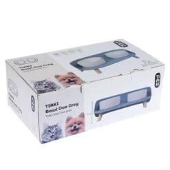 TIAKI Comedero Doble De Cerámica Para Mascotas -Trixie Tienda De Ventas 302496 tiaki napf duo grau fg 6139 1