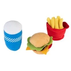 Menú De Hamburguesa Squeaky Juguete Para Perros -Trixie Tienda De Ventas 309997 hundespielzeug squeaky burguermenu hs 03 8