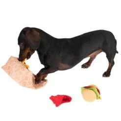 Menú De Hamburguesa Squeaky Juguete Para Perros -Trixie Tienda De Ventas 309997 hundespielzeug squeaky burguermenu hs 14 7