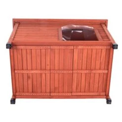 Caseta De Madera Woody Con Puerta Para Perros 26 Caseta De Madera Woody Con Puerta Para Perros -Trixie Tienda De Ventas 55518 woody flachdach fg 8302 3