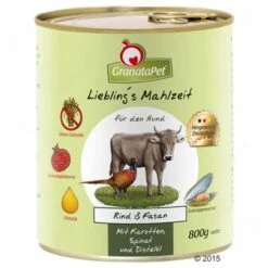 GranataPet Liebling's Mahlzeit 6 X 800 G 15 GranataPet Liebling's Mahlzeit 6 X 800 G -Trixie Tienda De Ventas 64542 granatapet rind fasan 800g 5