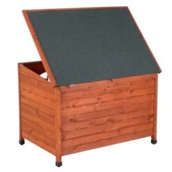 Caseta De Madera Woody Premium Con Puerta Para Perros -Trixie Tienda De Ventas 70354 hundehuette flachdach fg 1120021 3