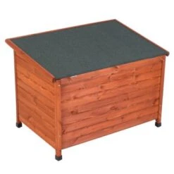 Caseta De Madera Woody Premium Con Puerta Para Perros -Trixie Tienda De Ventas 70354 hundehuette flachdach fg 1120023 7