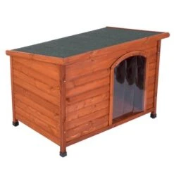 Caseta De Madera Woody Premium Con Puerta Para Perros -Trixie Tienda De Ventas 70354 pla hundehuette flachdach fg 1120018 7