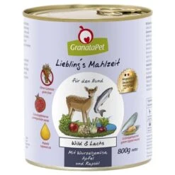 GranataPet Liebling's Mahlzeit 6 X 800 G 18 GranataPet Liebling's Mahlzeit 6 X 800 G -Trixie Tienda De Ventas 78045 pla granatapet lieblingsmahlzeit wildlachs 6x800g 6