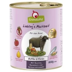 GranataPet Liebling's Mahlzeit 6 X 800 G 20 GranataPet Liebling's Mahlzeit 6 X 800 G -Trixie Tienda De Ventas 78128 pla granatapet lieblingsmahlzeit bueffelkuerbis 6x800g 1