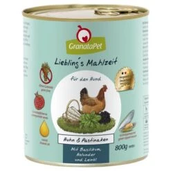 GranataPet Liebling's Mahlzeit 6 X 800 G 19 GranataPet Liebling's Mahlzeit 6 X 800 G -Trixie Tienda De Ventas 78130 pla granatapet lieblingsmahlzeit huhnpastinaken 6x800g 0