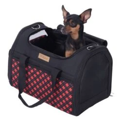 Bolso De Transporte A Cuadros Para Mascotas -Trixie Tienda De Ventas 79331 tragetasche hund fg 7517 2