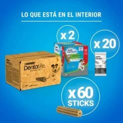 PURINA Dentalife Snacks Dentales Para Perros Pequeños (7-12 Kg) 21 PURINA Dentalife Snacks Dentales Para Perros Pequeños (7-12 Kg) -Trixie Tienda De Ventas 982205 what s inside small es 1 5