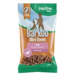 Barkoo Mini Bones Sin Cereales - Pack Ahorro 10 Barkoo Mini Bones Sin Cereales - Pack Ahorro -Trixie Tienda De Ventas barkoo minibones gf 200g duck 1000x1000 4
