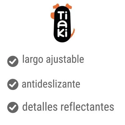 Correa Ajustable TIAKI Reflective Rubber Roja Para Perros 4 Correa Ajustable TIAKI Reflective Rubber Roja Para Perros - Imagen 4
