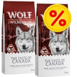 Pack Ahorro: 2 X 12 Kg Wolf Of Wilderness The Taste Of